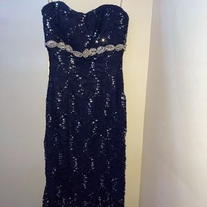 Navy Mermaid Gown